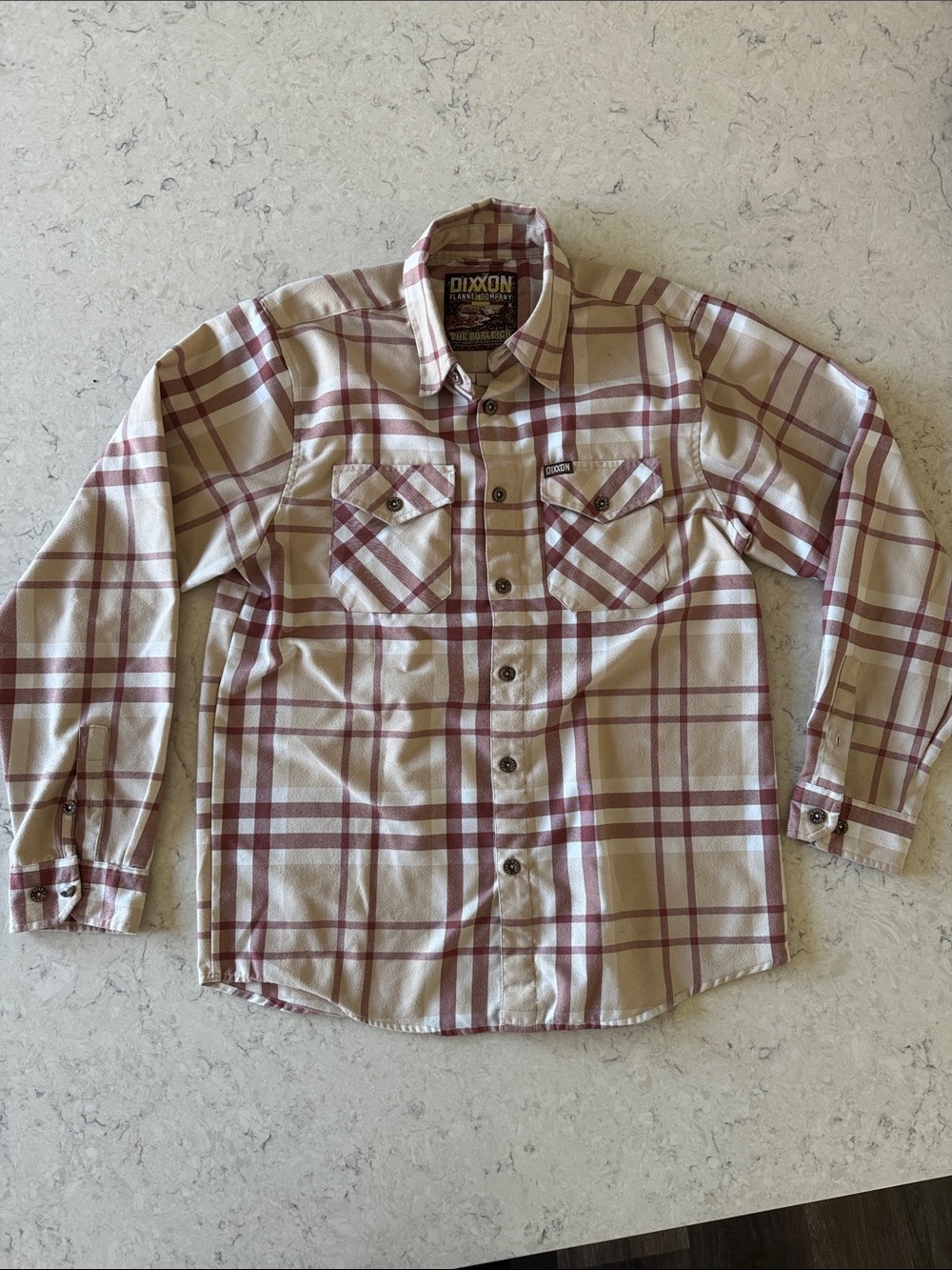 DIXXON FLANNEL Co Men's Plaid Button-Up Shirt The Burleigh size M